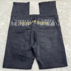 Philipp Plein Men's Black Denim Jeans Size 32 x 30"